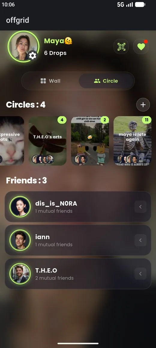 Maya’s circles and friends